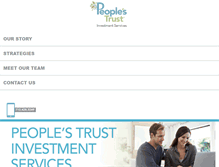 Tablet Screenshot of peoplestrustinvestments.com